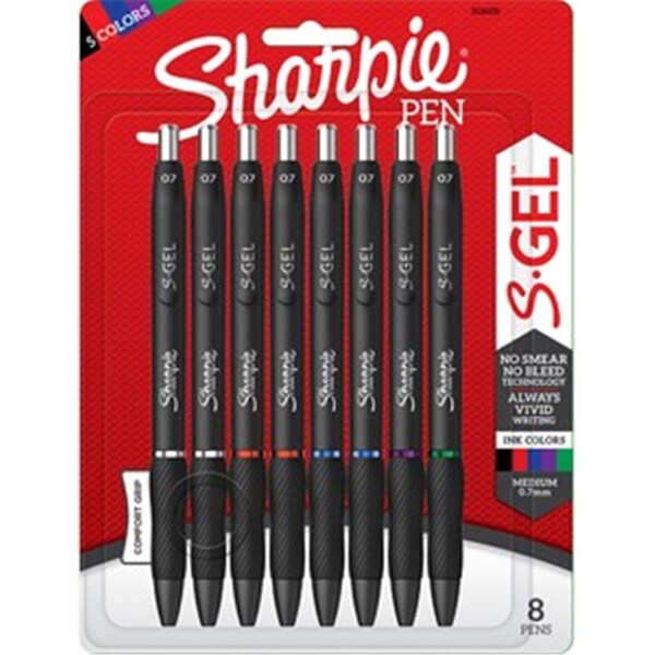 Newell Brands Newell Brands SAN2126231 7 mm Sharpie S-Gel Pens - Pack of 8 SAN2126231 - main
